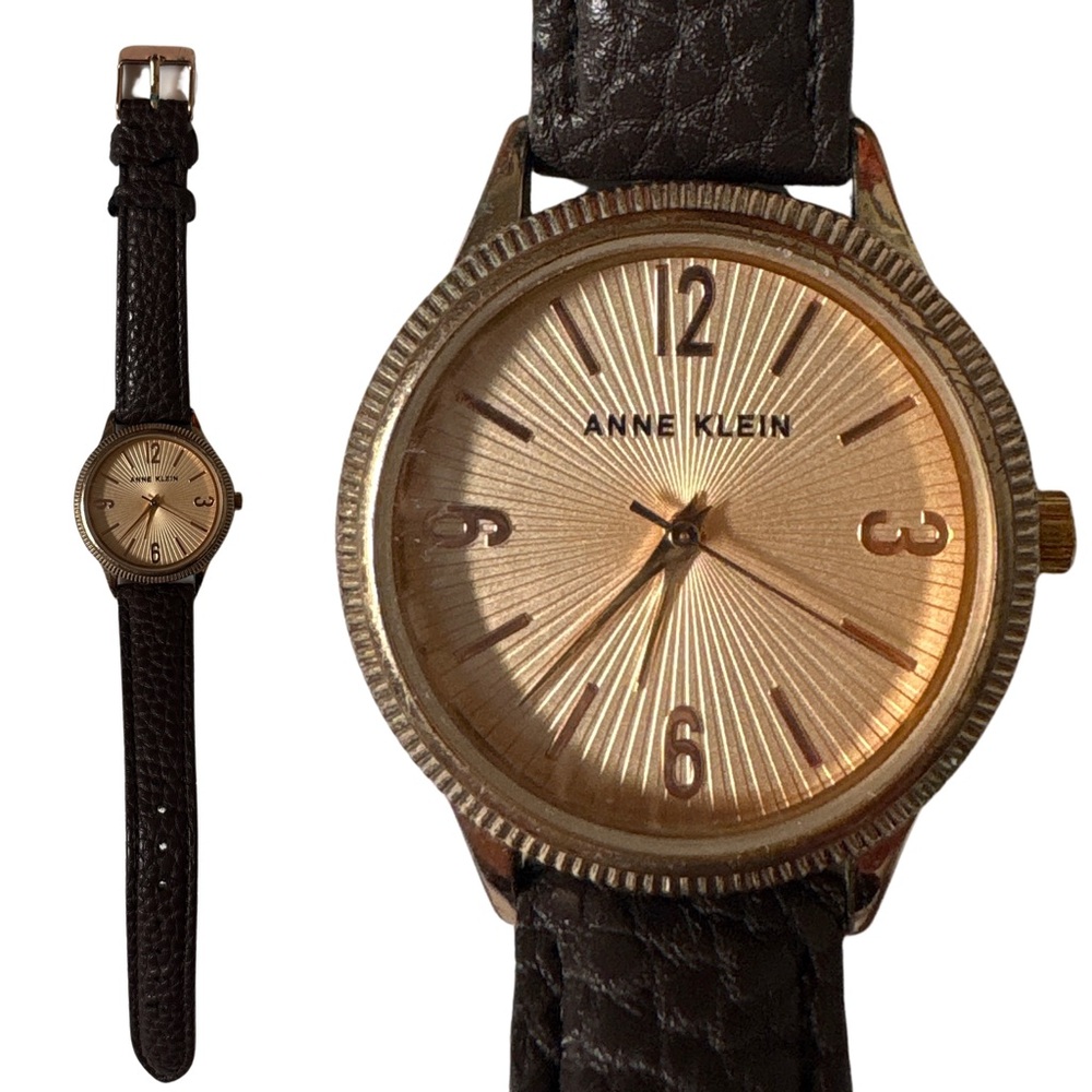 Anne Klein Gold and Black Women's Watch